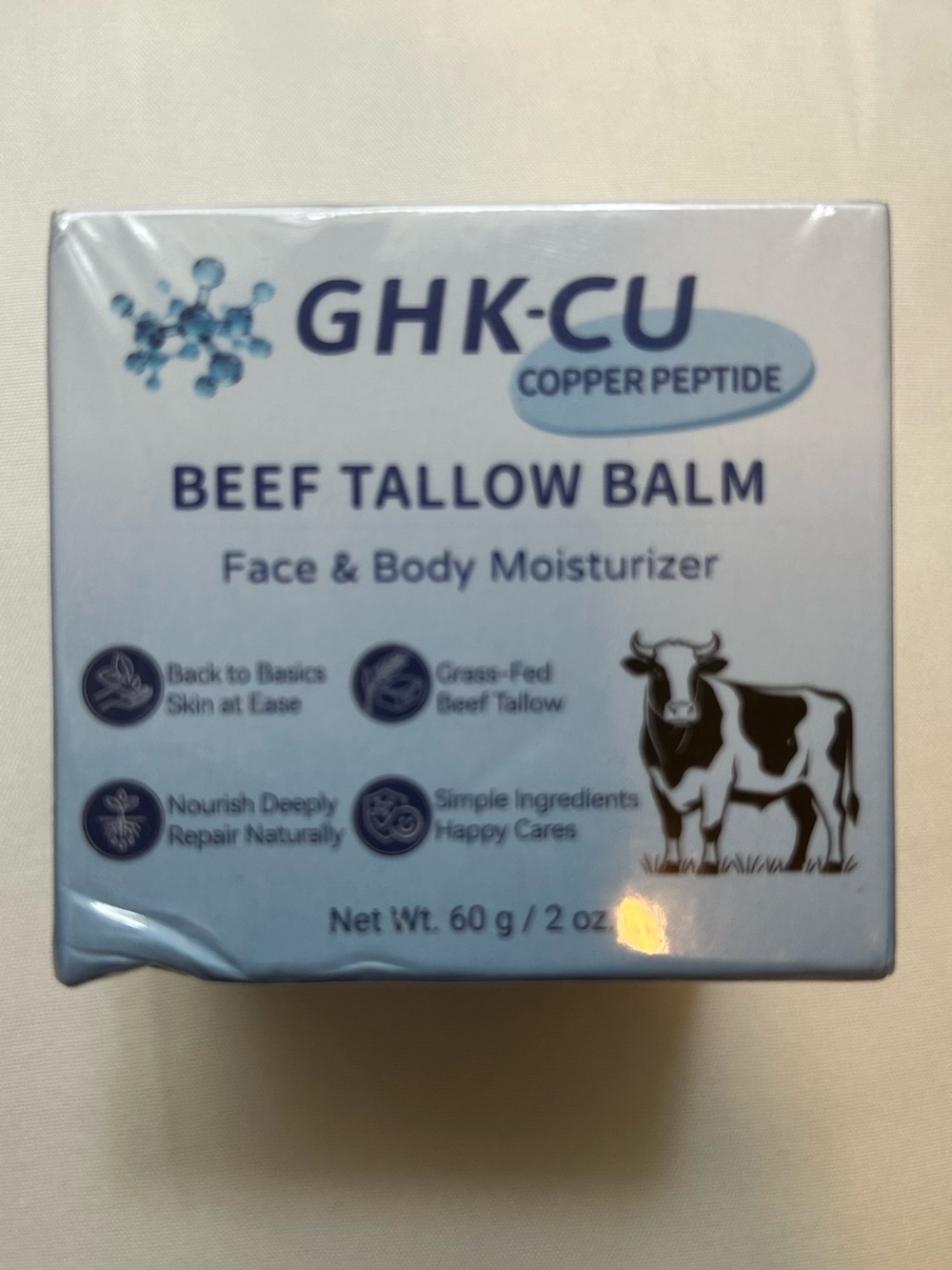 GHK-Cu copper peptide beef tallow balm (NIB)